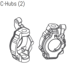 1230841 C-Hubs Absima/ADB1.4 links+rechts Front